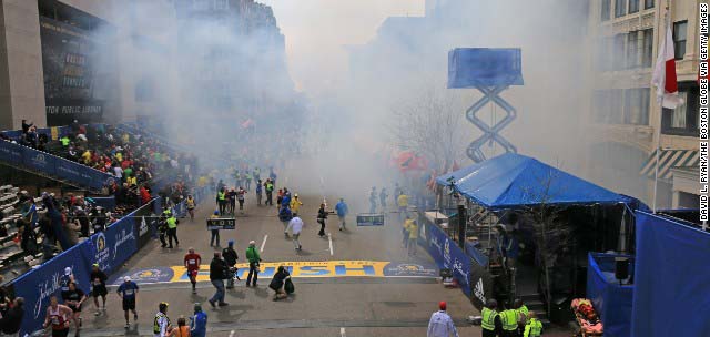 Two Blasts Rock  Boston Marathon, at Least two Killed, 23 Injured