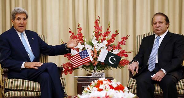 Kerry, Sharif Talk Afghan Peace, Rebel Bases