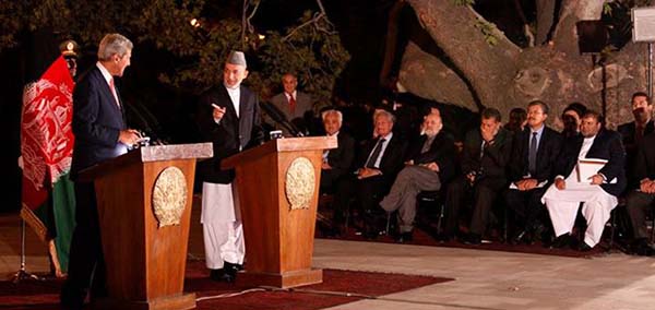 Kerry, Karzai say Major Issues Resolved But Immunity Outstanding 