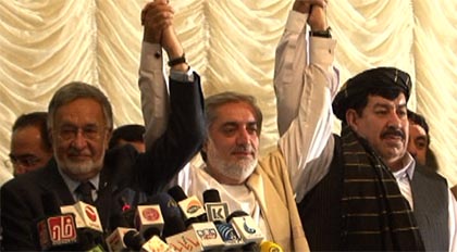 Abdullah Wins Key Ally in Presidential Race