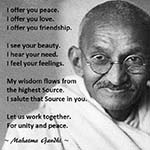 Ruling the World with  Non-Violence and Love