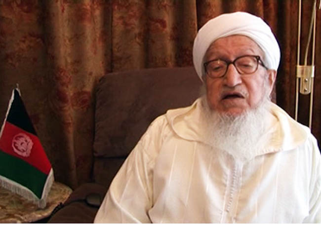 Mojaddedi Calls on Taliban to Renounce Violence, Join Peace