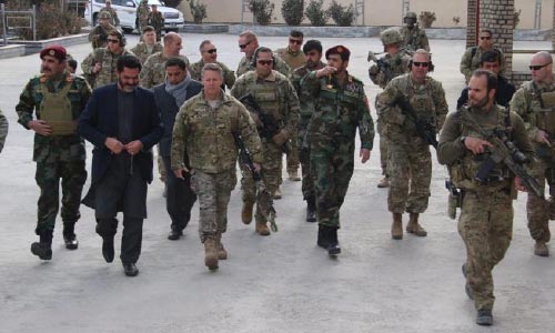 NATO Commander Gen. Scott Miller Arrives in Ghazni Province