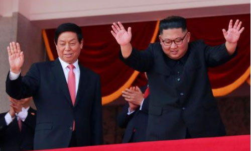 No Long-Range Missiles, North Korea Military  Parade Features Floats and Flowers
