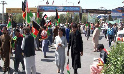 Political Parties’ Supporters  Block Main Kabul Roads