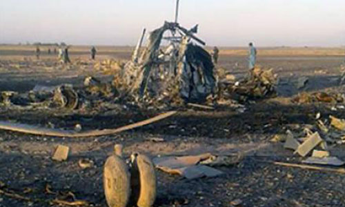 Afghan Military Helicopter  Crashes, Kills all Five Aboard