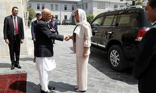 Afghan Leaders Meet Croatian President in Kabul
