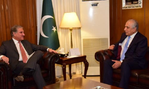 Khalilzad Assured Pakistan’s  Steadfast Support for Afghan Peace