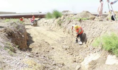 Contract Signed on  Irrigation Canal for the North