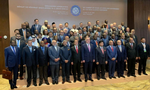 Afghan National Security Adviser  Attends 18th NAM Summit