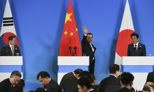 China Hosts Japan, South Korea with  Eyes on Nuclear North