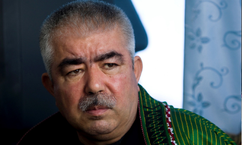 Dostum Pledges  Support to  Afghan Forces