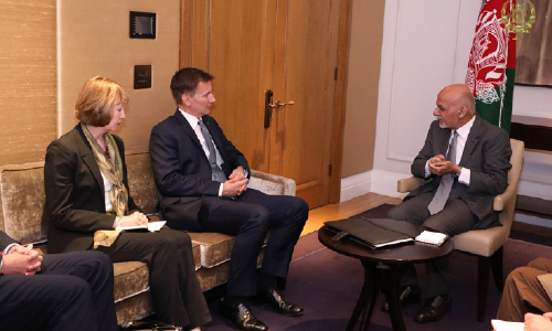 Ghani, Hunt Discuss Elections, Peace Process
