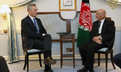 Ghani, Stoltenberg  Discuss Afghan Peace