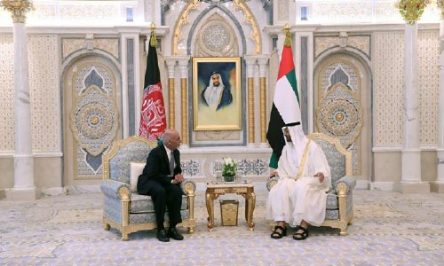 Ghani. Sheikh Mohamed Confer on Regional Stability