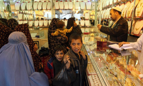 Gold Price Up, Other Items  Remain Stable in Kabul