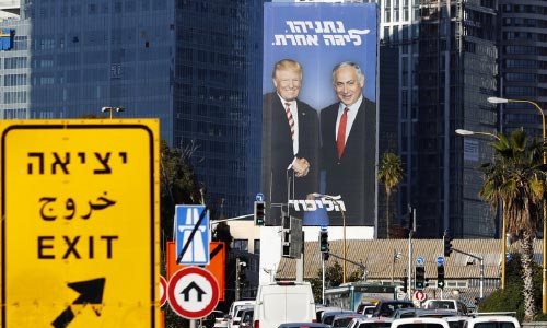 ‘Really Disgusting’: Twitter Unimpressed  as Netanyahu Uses Trump in Election Posters