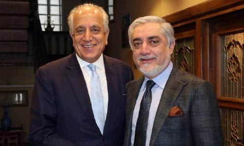 Abdullah, Khalilzad Discuss Ongoing Peace Efforts