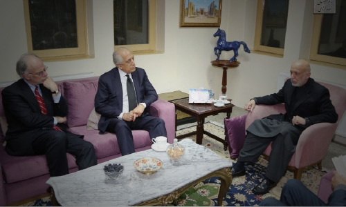 Khalilzad Meets Karzai, Discusses  ‘Current Situation’