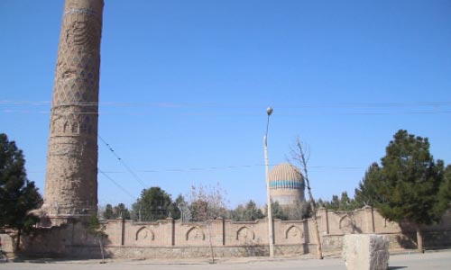 Ancient Minaret in Herat on the Verge of Destruction