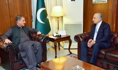 Khalilzad, Pakistani Foreign Minister Discuss Afghan Peace Process