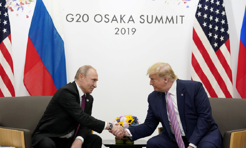 ‘Great Term, Isn’t It?’ Putin and  Trump Bond Over ‘Fake News’