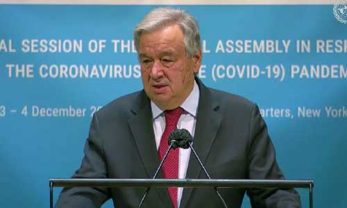 UN chief: Vaccine can’t undo damage from global pandemic