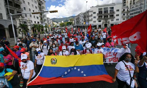 Maduro opponents claim big turnout in  Venezuelan protest