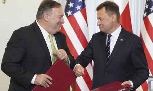 Pompeo Inks Deal for US Troop Move from Germany to Poland