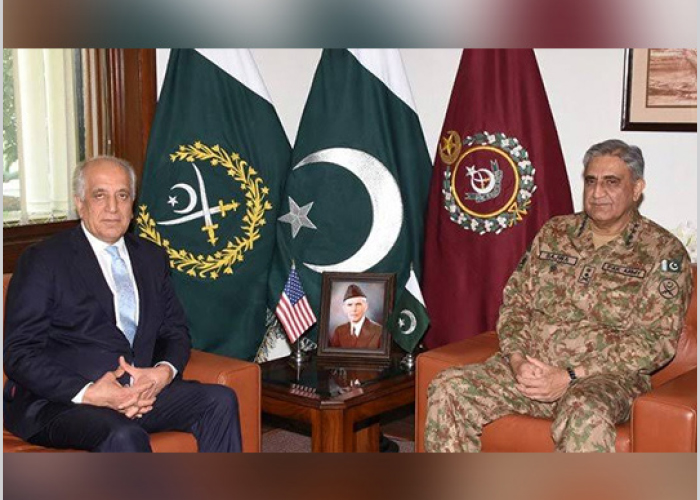 Khalilzad, Gen. Bajwa  Discuss Afghan Peace Process