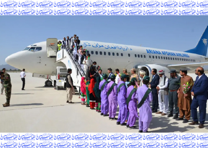 First Flight from UAE  Lands at Khost Airport