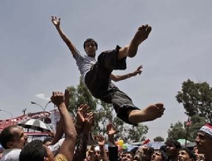 Yemen Celebrates President’s Departure 