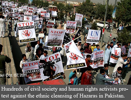 Hundreds Demonstrate Against Hazara Target Killing in Pakistan
