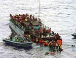 Indonesia Saves 120 Afghan  Migrants from Leaking Ship