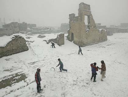 Freezing Cold and Afghan Children