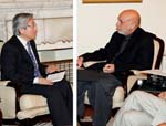 Japan Special Envoy for Afghanistan Meets Karzai