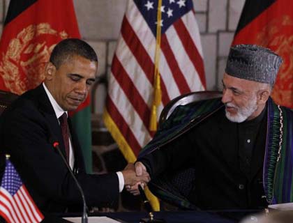 Obama Arrives Afghanistan  Amid Tight Security 